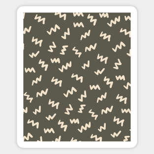 Mudcloth Lines Pattern Minimalist  Abstract   Boho  Pattern Sticker